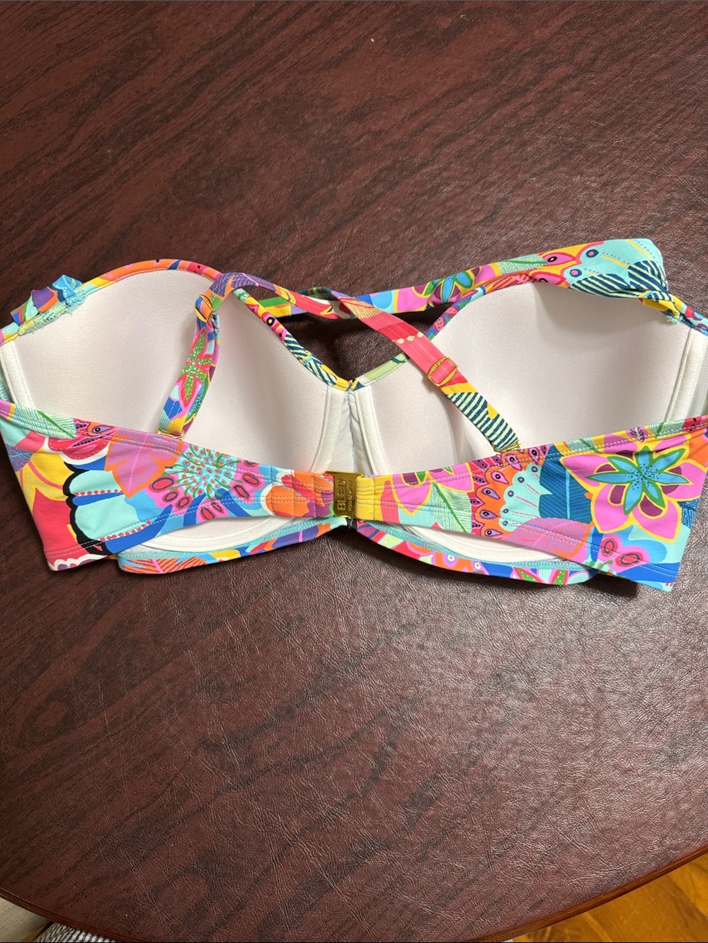 Bleu Rod Beattie Tropical Floral Bikini Top - Multicolor 40D - Picture 2 of 6